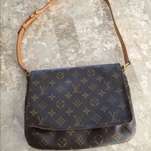Louis Vuitton Flap Monogram Shoulder Bag